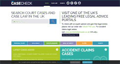 Desktop Screenshot of casecheck.co.uk