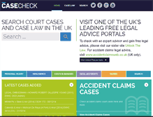 Tablet Screenshot of casecheck.co.uk